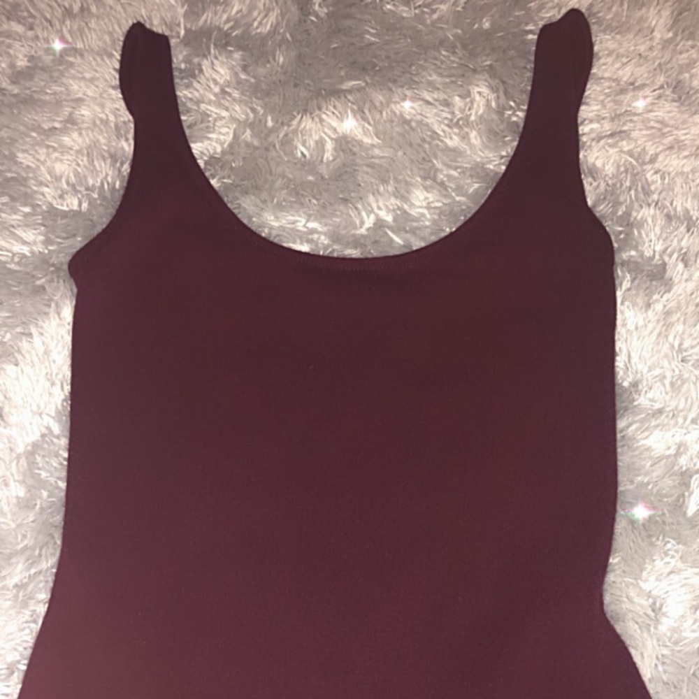 Maroon forever 21 cami body suit